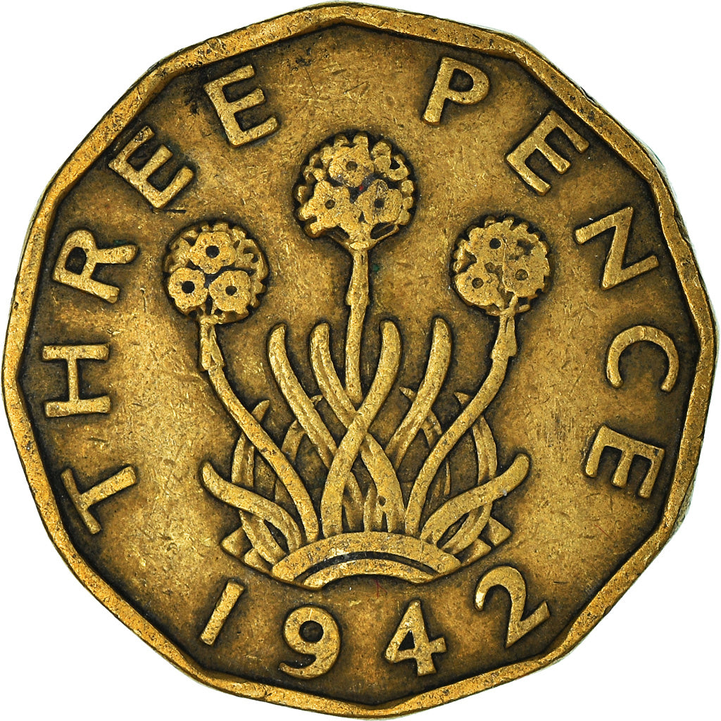 Moneta, Wielka Brytania, 3 Pence, 1942