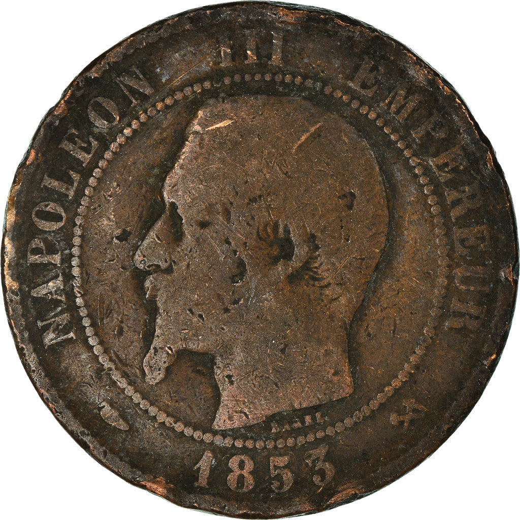 Munten, Frankrijk, 10 Centimes, 1853