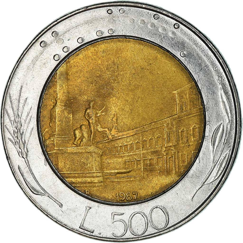 Moneda, Italia, 500 Lire, 1987