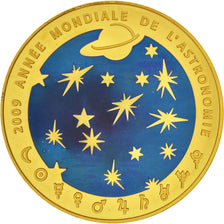 France, Monnaie de Paris, 200 Euro Astronomie, 2009, MS(65-70), Gold, KM:1624