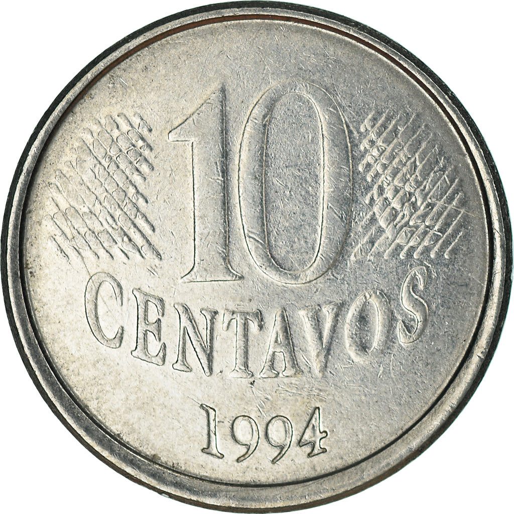 Coin, Brazil, 10 Centavos, 1994