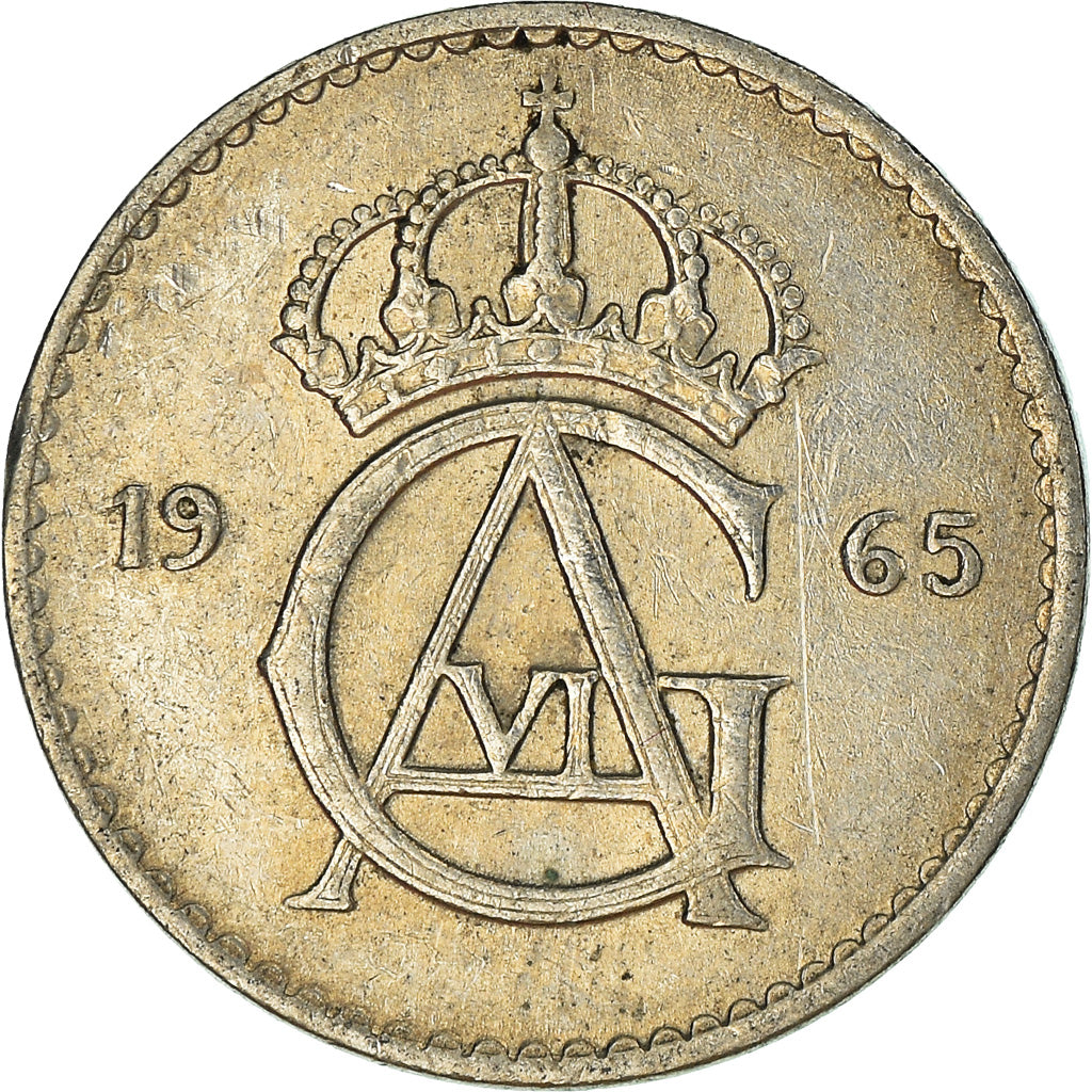 Moneta, Svezia, 25 Öre, 1965