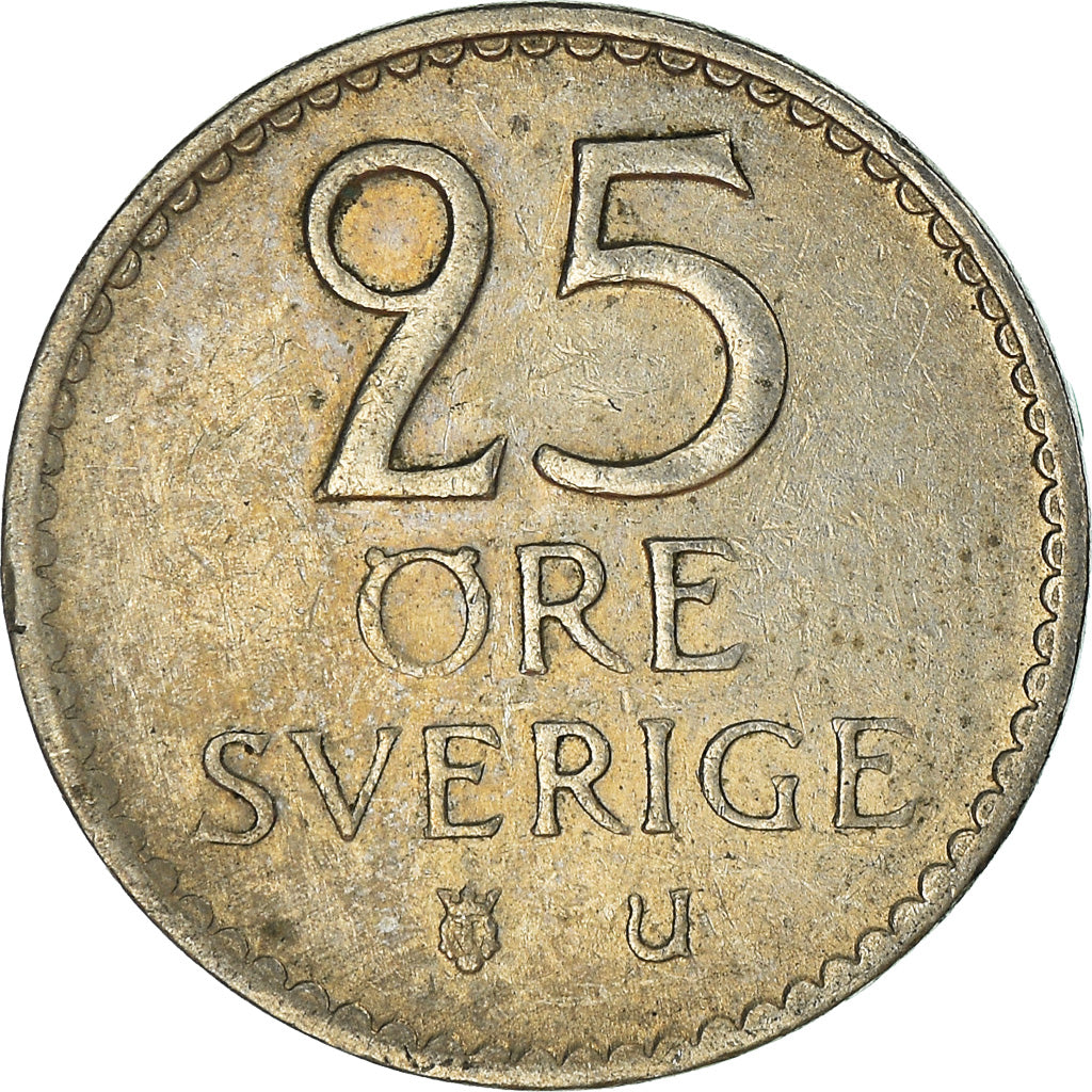 Moneta, Svezia, 25 Öre, 1965