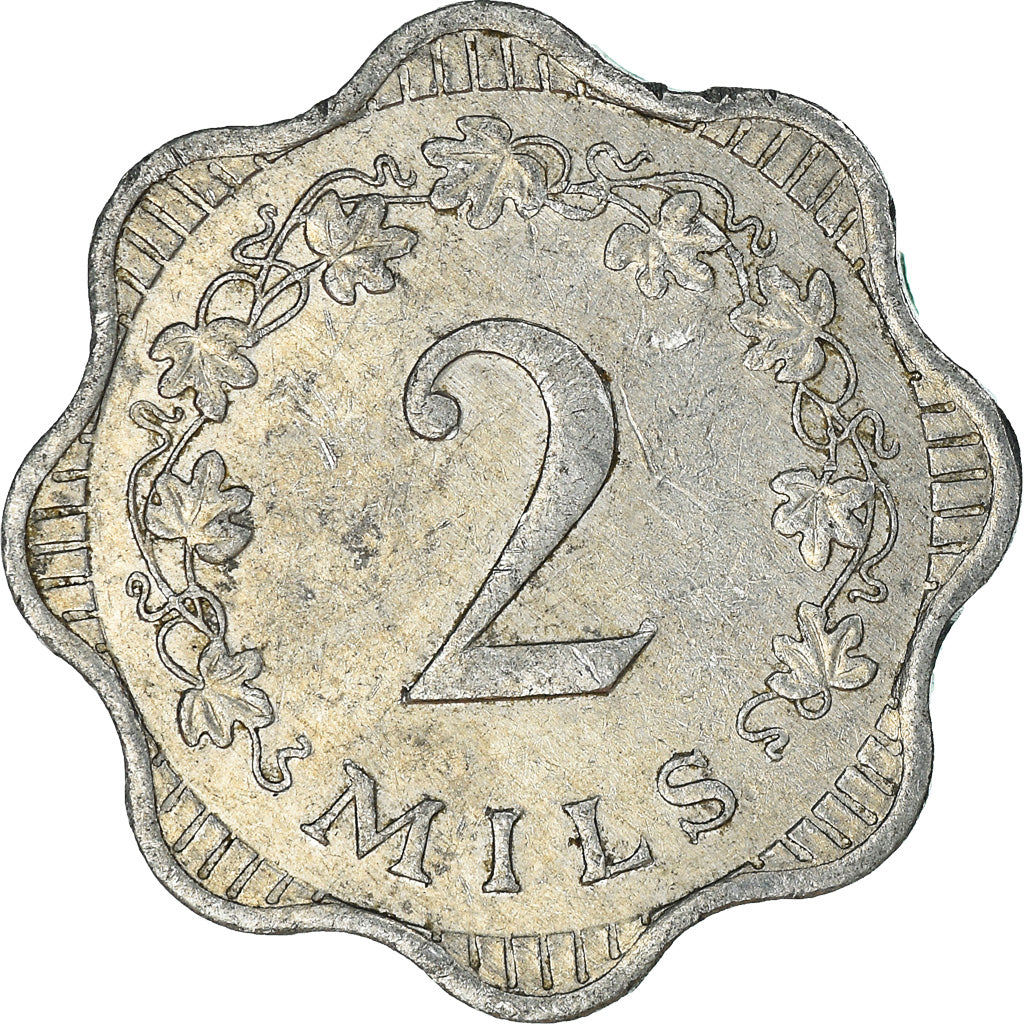 Moneta, Malta, 2 Mils, 1972