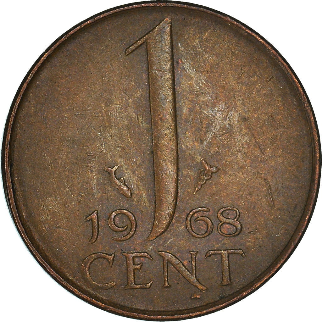 Coin, Netherlands, Cent, 1968