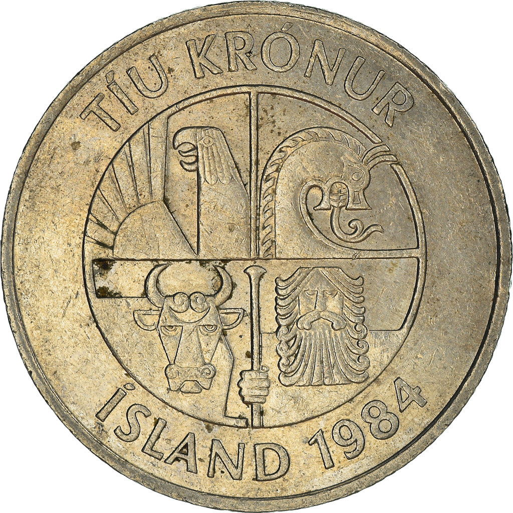 Moneta, Islandia, 10 Kronur