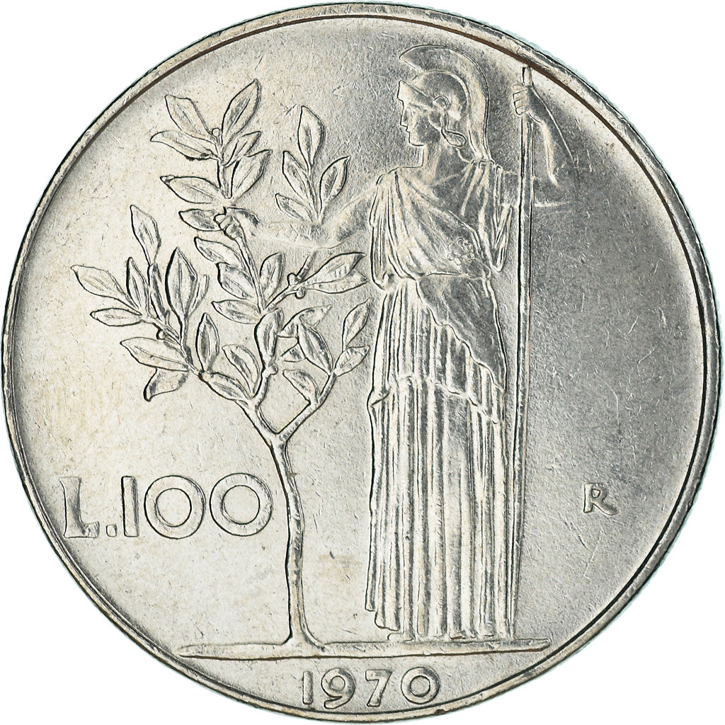 Moneda, Italia, 100 Lire, 1970