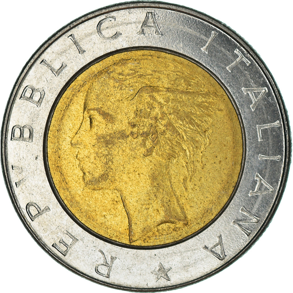 Münze, Italien, 500 Lire, 1985