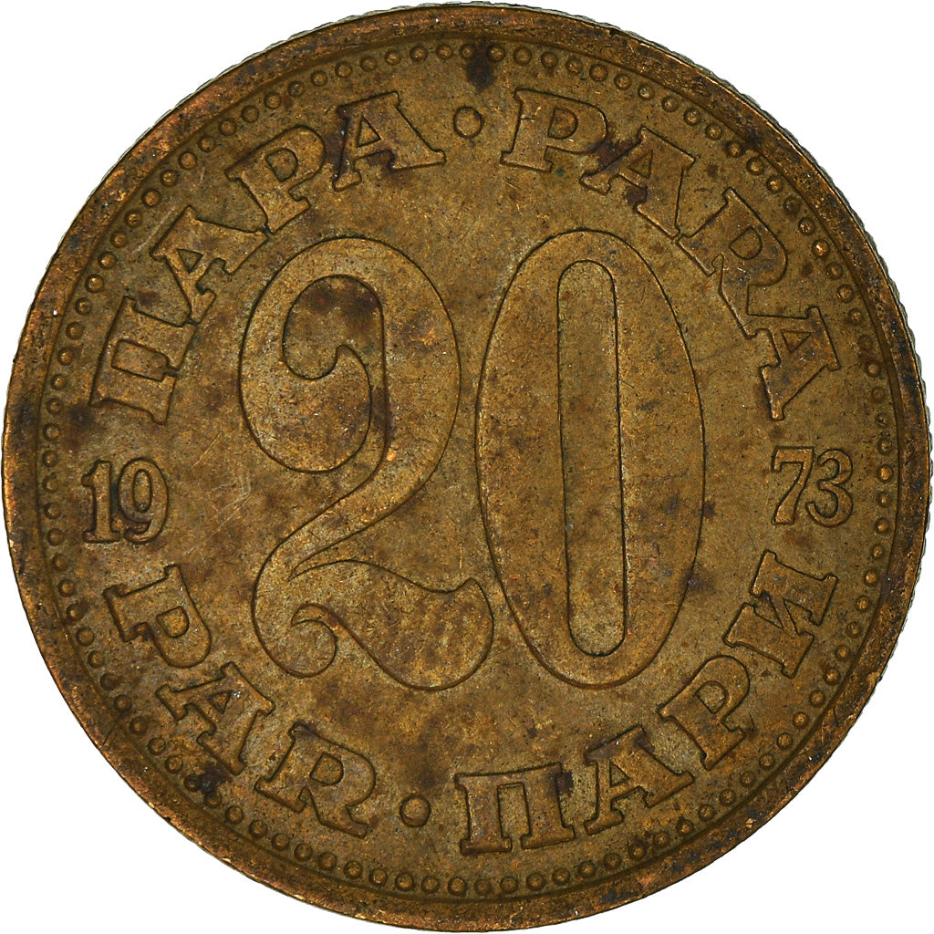 Munten, Joegoslaviëe, 20 Para, 1973