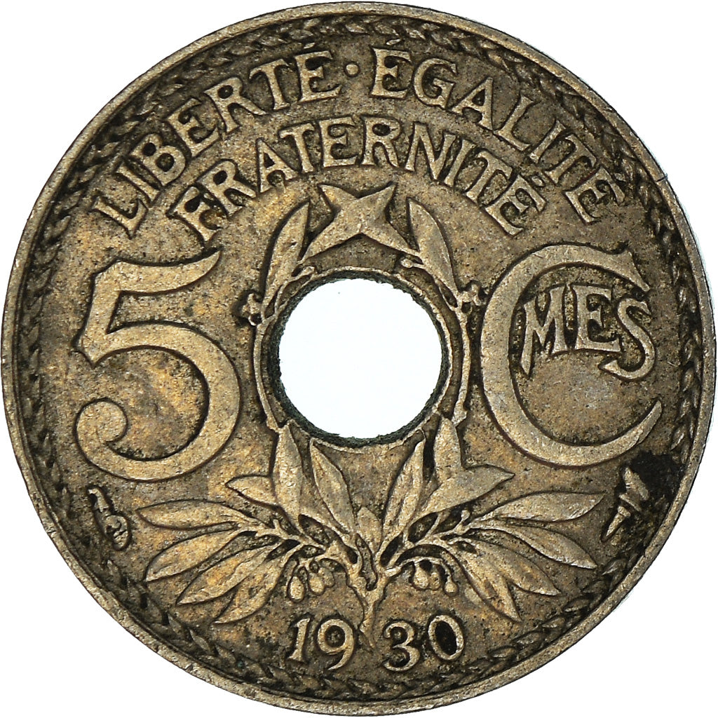 Moneta, Francia, 5 Centimes, 1930