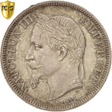 Moneta, Francia, Napoleon III, Napoléon III, 2 Francs, 1866, Strasbourg, PCGS