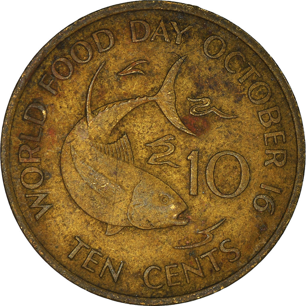 Monnaie, Seychelles, 10 Cents, 1981