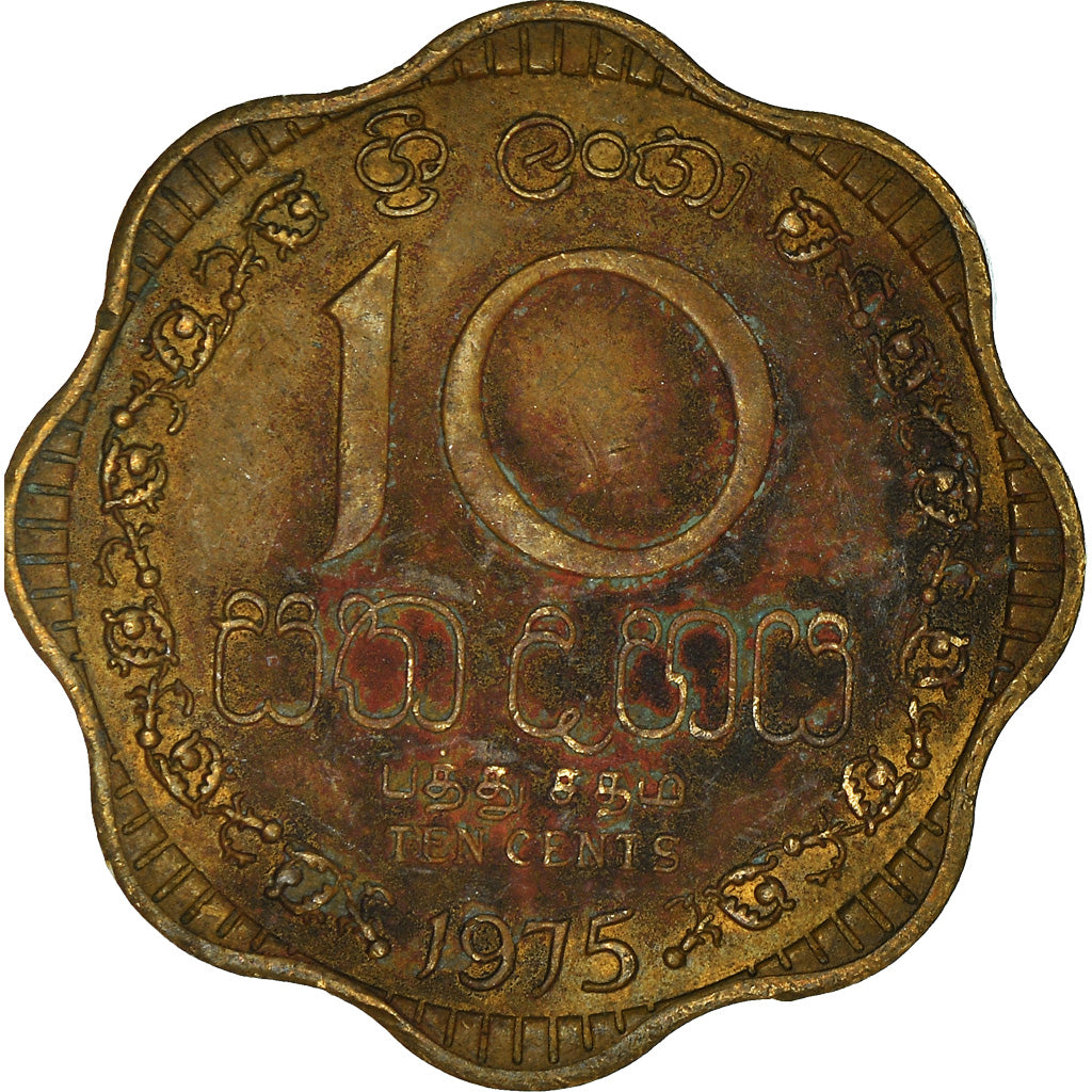 Moneta, Sri Lanka, 10 Cents, 1975