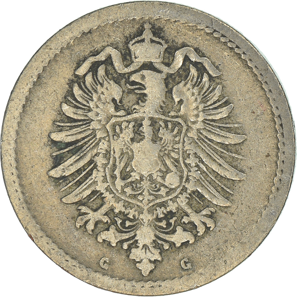 Münze, GERMANY - EMPIRE, 5 Pfennig, 1876