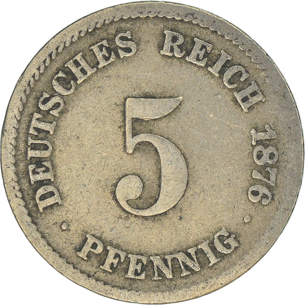 Münze, GERMANY - EMPIRE, 5 Pfennig, 1876