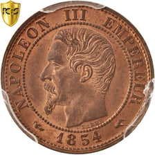 France, Napoleon III, Centime, 1854, Paris, PCGS, MS64RB, KM:775.1