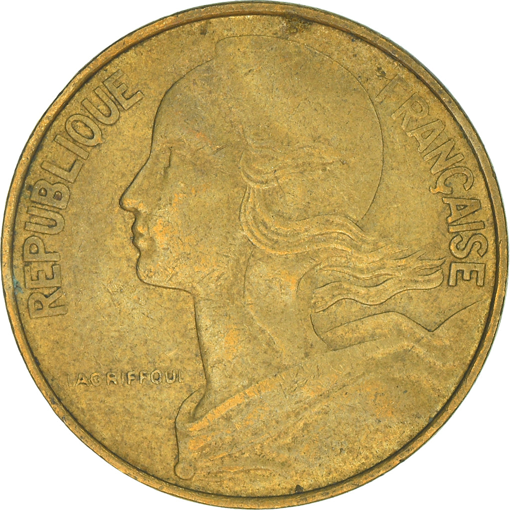 Coin, France, 10 Centimes, 1975