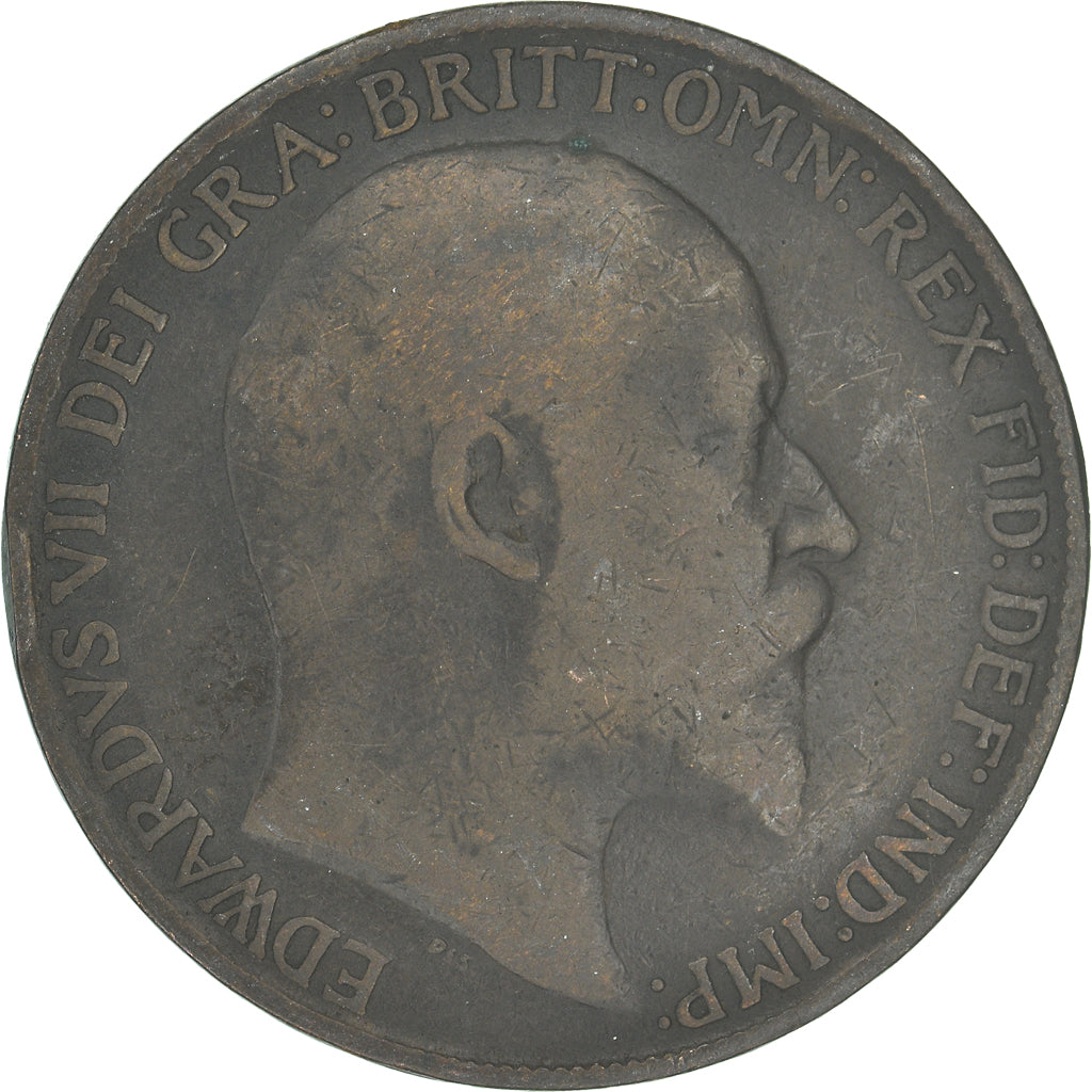 Moeda, Grã-Bretanha, Penny, 1908