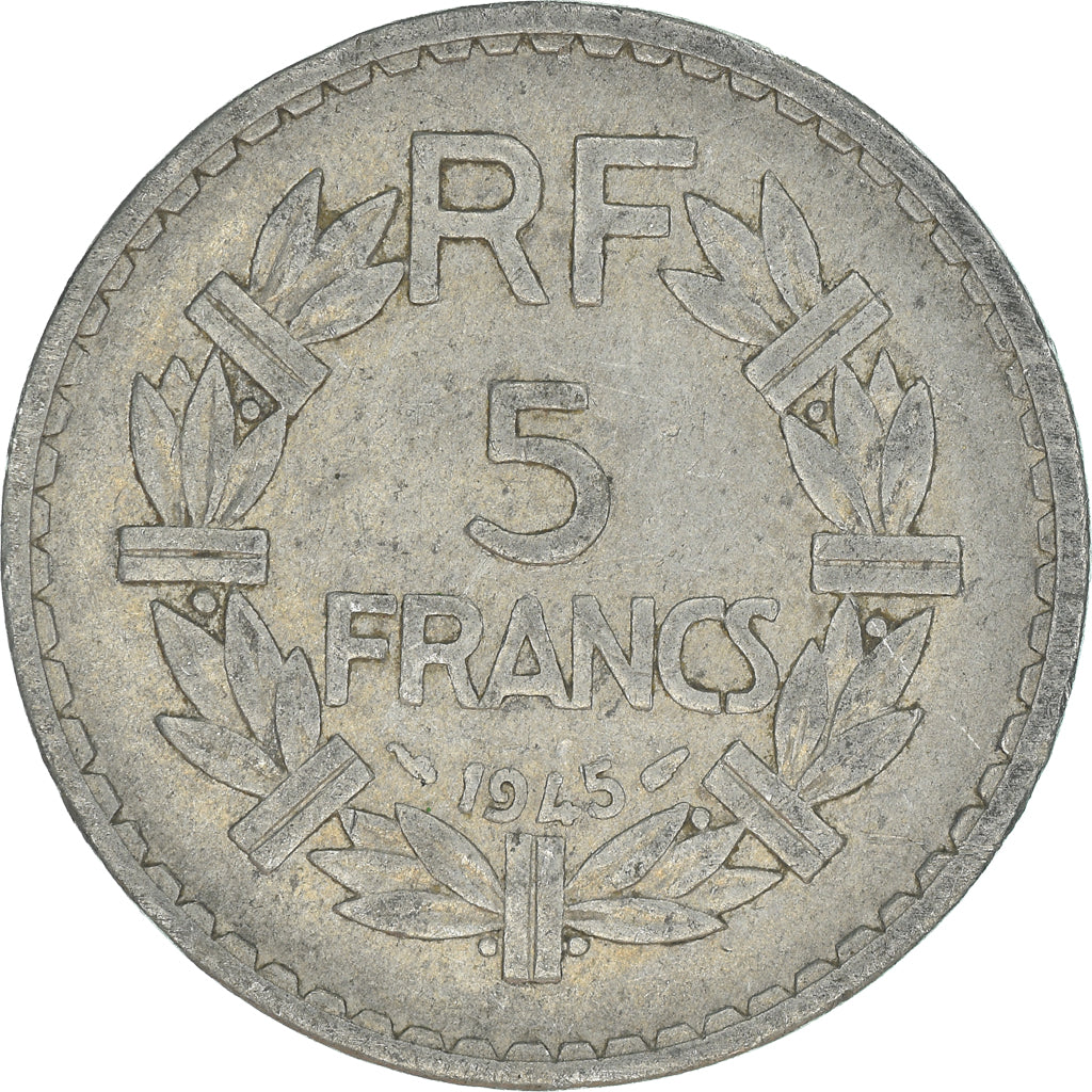 Moneda, Francia, 5 Francs, 1945