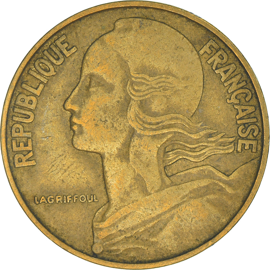 Munten, Frankrijk, 20 Centimes, 1967