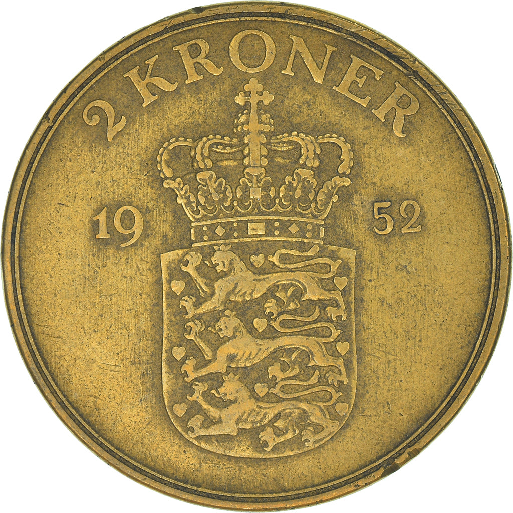 Monnaie, Danemark, 2 Kroner, 1952
