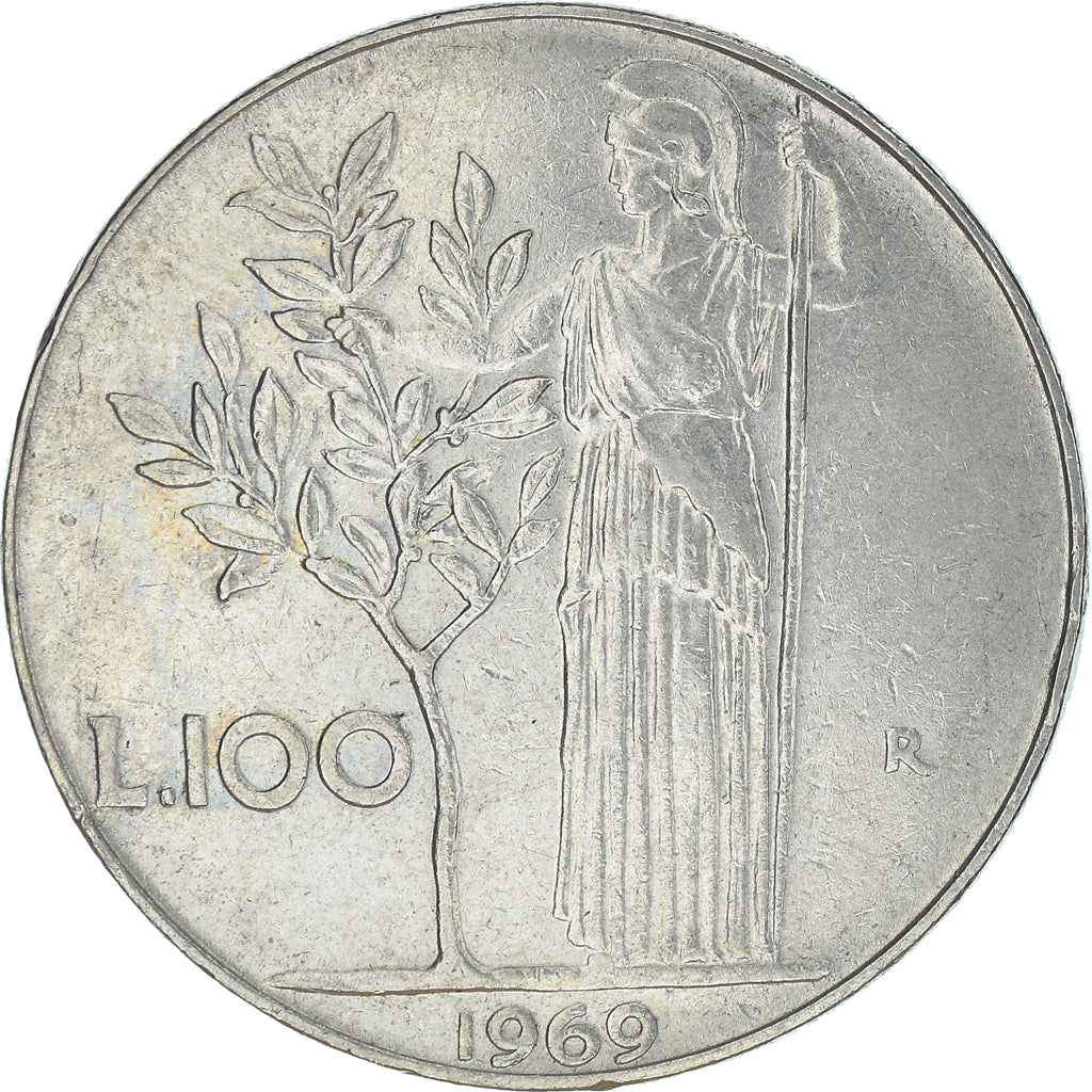 Münze, Italien, 100 Lire, 1969
