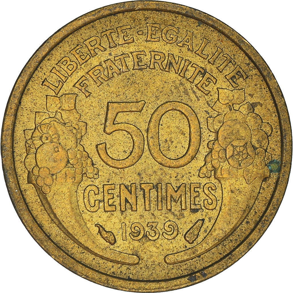 Monnaie, France, 50 Centimes, 1939