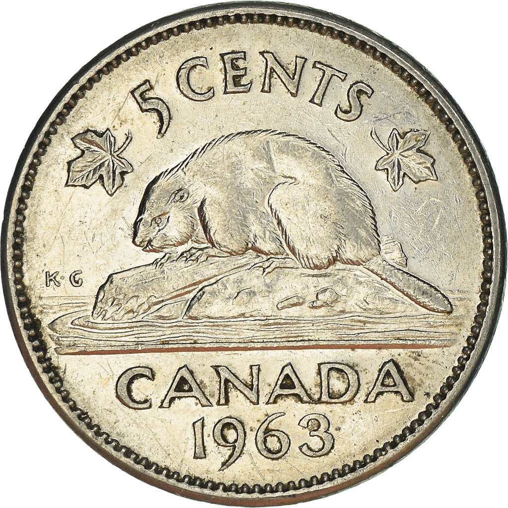 Moneta, Canada, 5 Cents, 1963