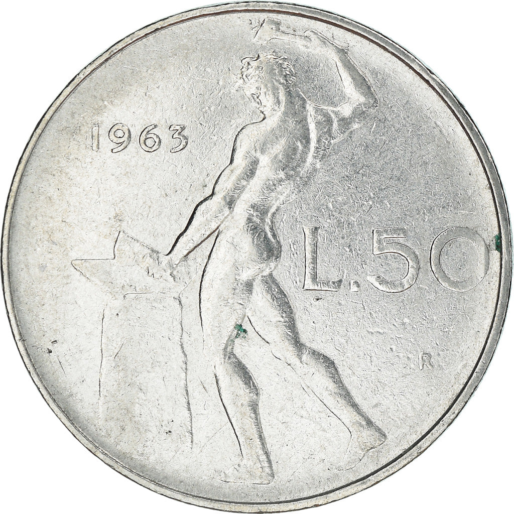 Monnaie, Italie, 50 Lire, 1963