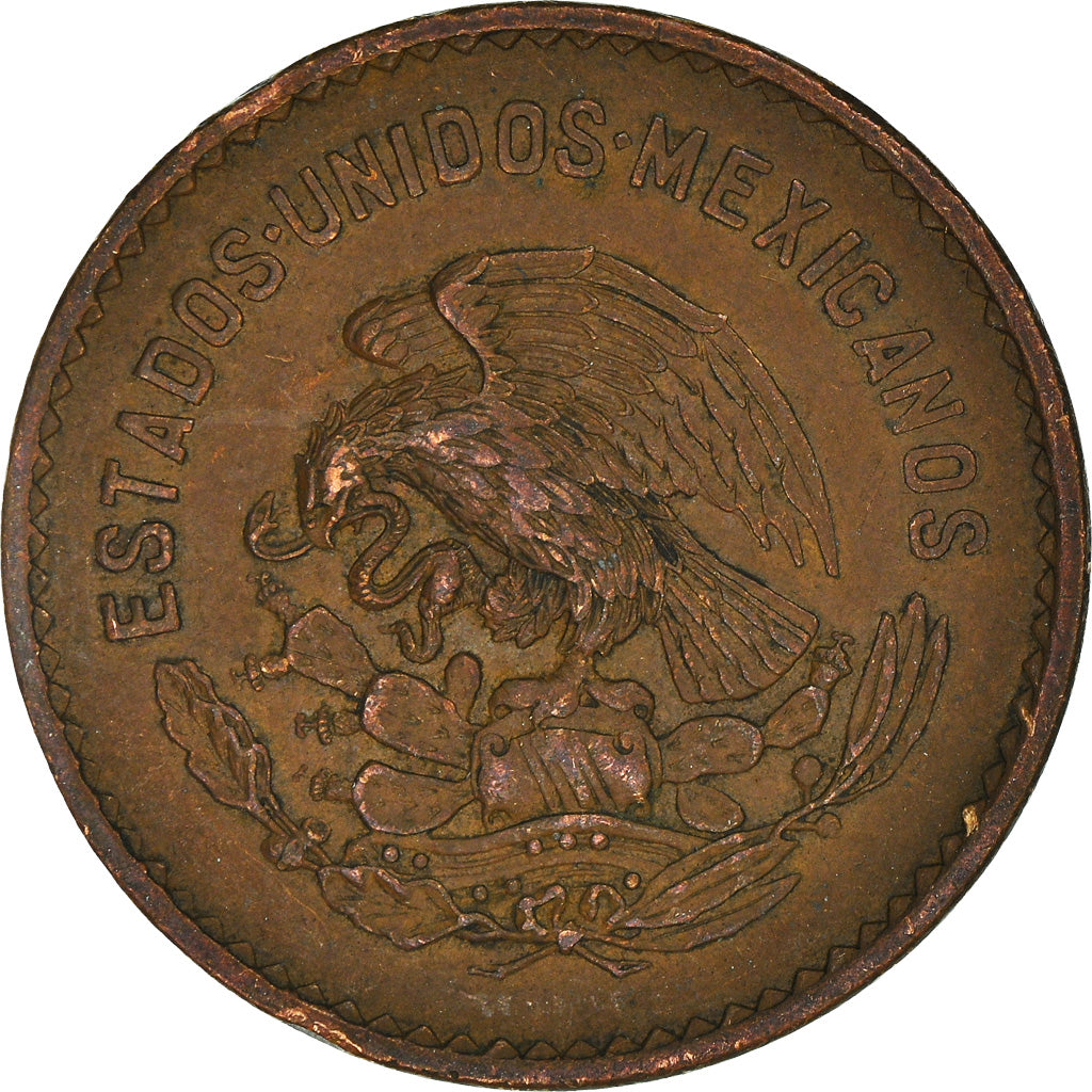 Coin, Mexico, 5 Centavos, 1955