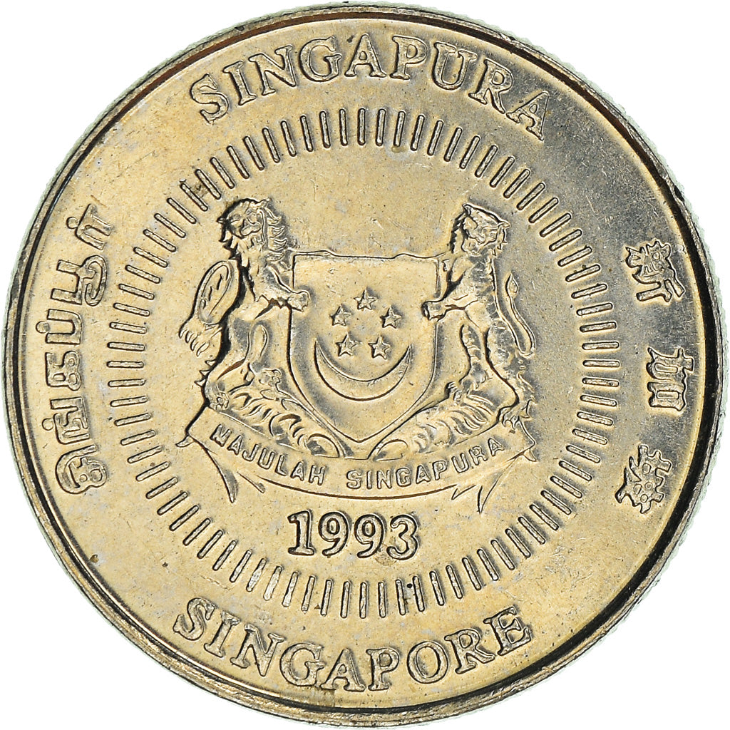 Moneta, Singapore, 10 Cents, 1993