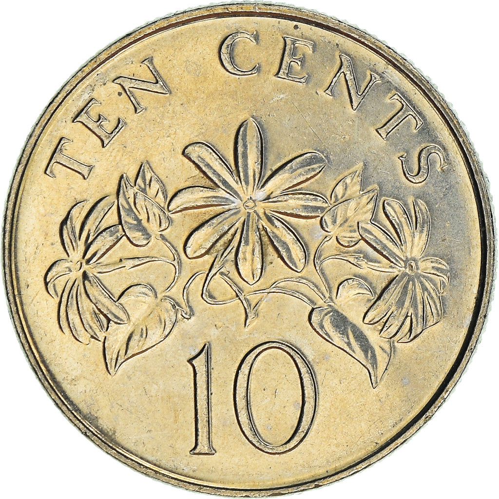 Moneta, Singapore, 10 Cents, 1993