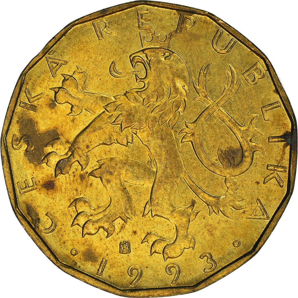 Moneda, República Checa, 20 Korun, 1993