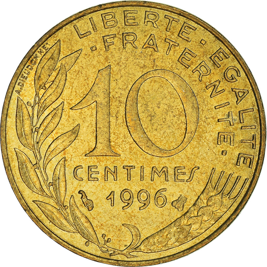 Coin, France, 10 Centimes, 1996