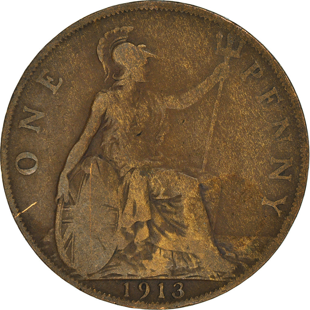 Munten, Groot Bretagne, Penny, 1913