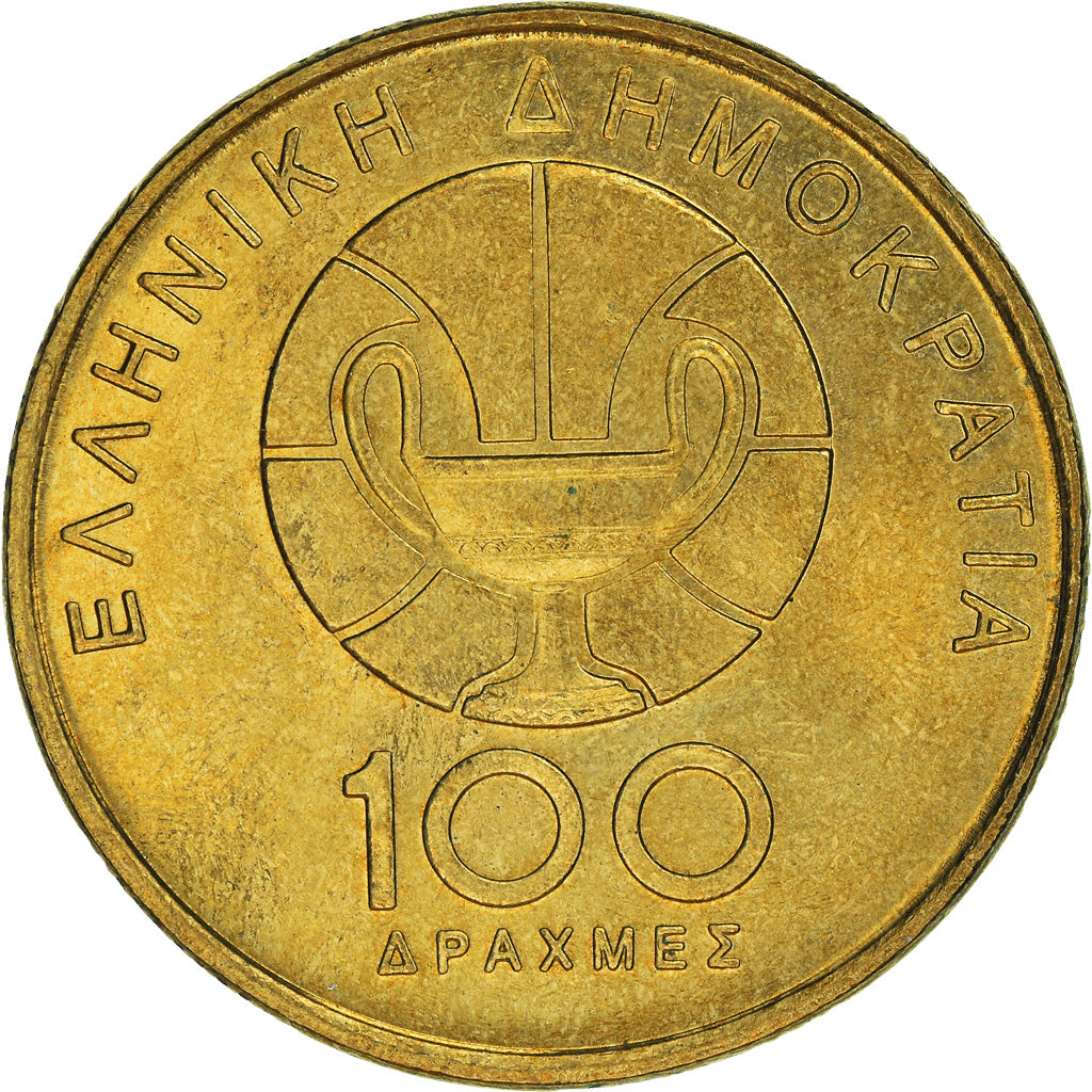 Moneda, Grecia, 100 Drachmes, 1998