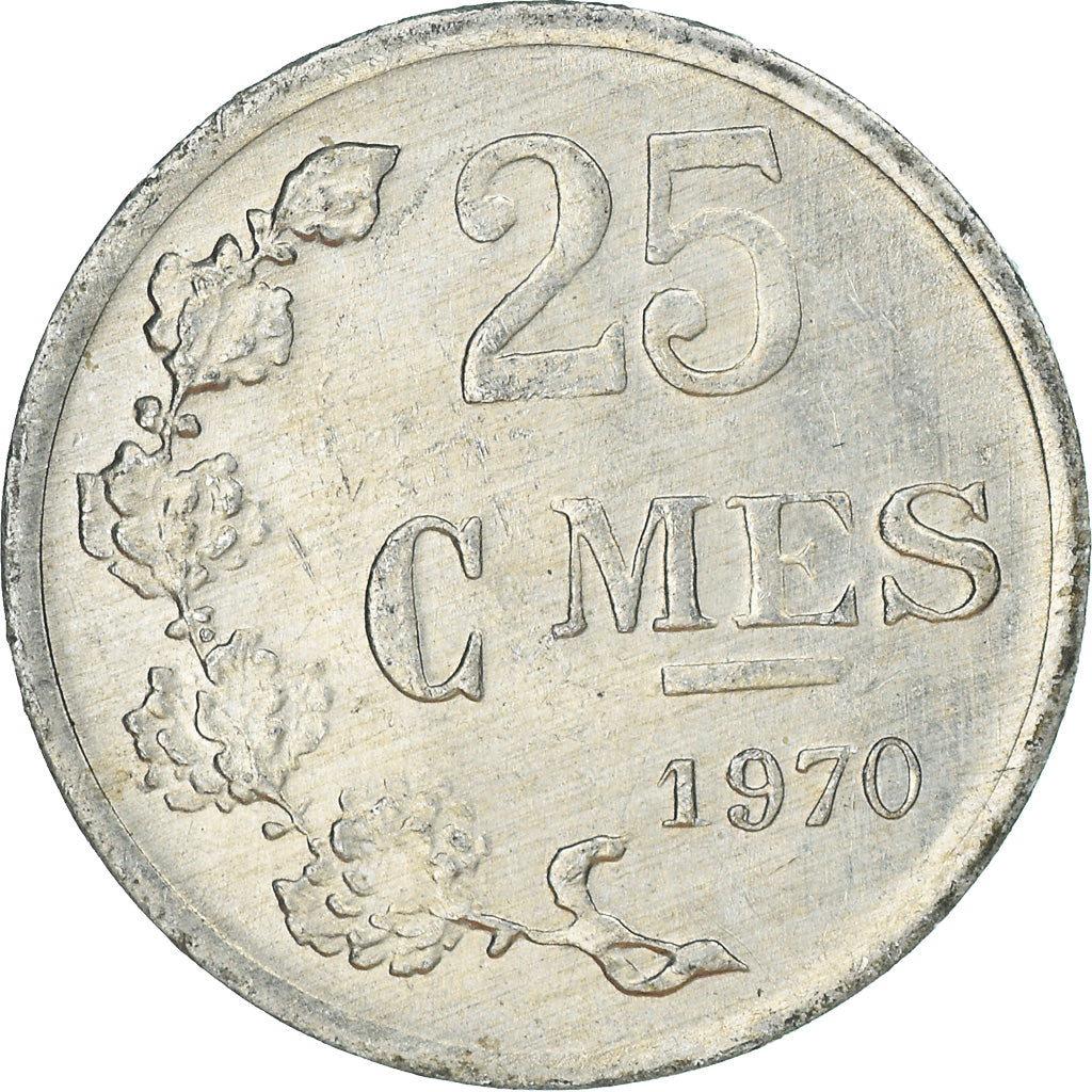 Coin, Luxembourg, 25 Centimes, 1970