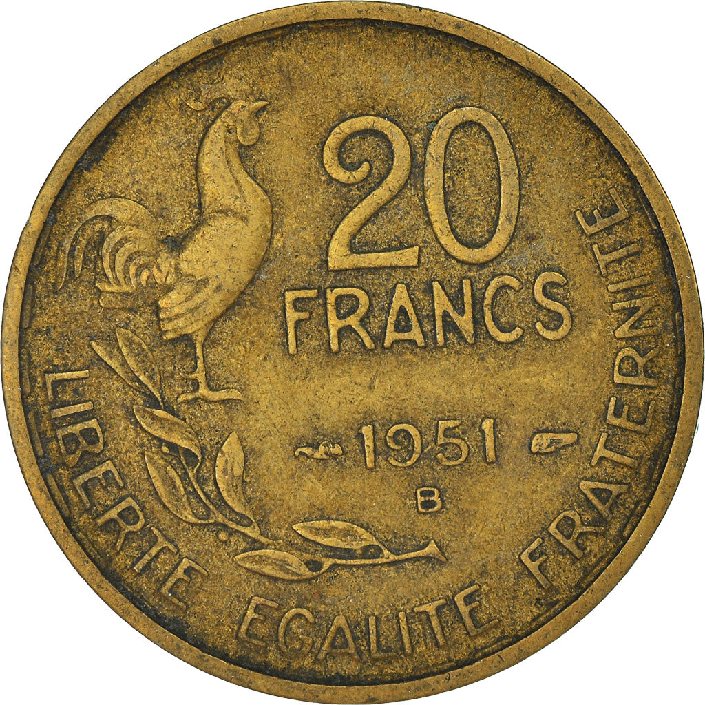 Moneta, Francja, 20 Francs, 1951
