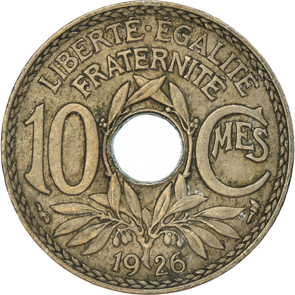 Coin, France, 10 Centimes, 1926