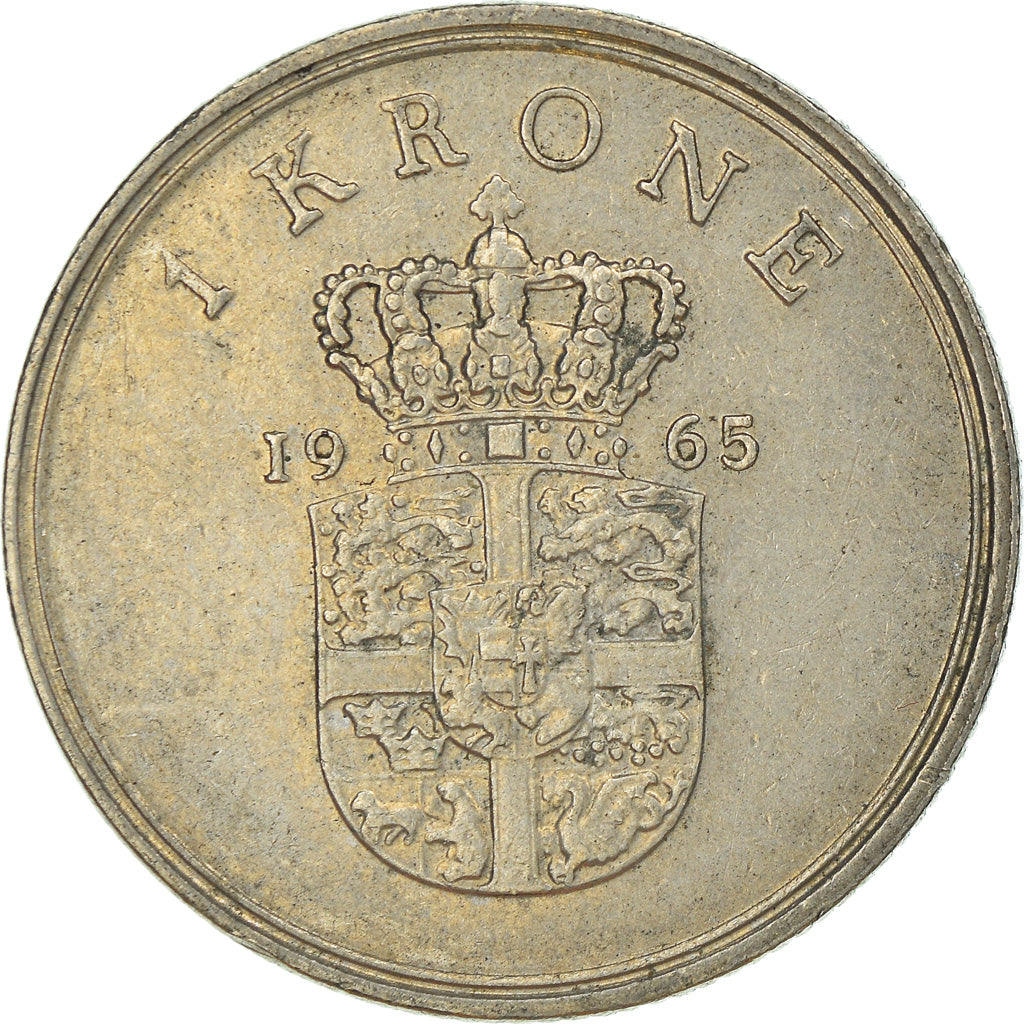 Munten, Denemarken, Krone, 1965