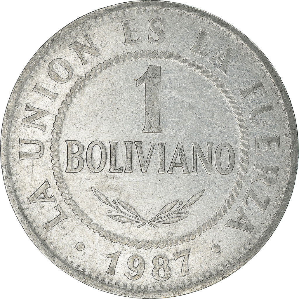 Monnaie, Bolivie, Boliviano, 1987