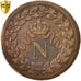 Frankreich, Napoléon I, Decime, 1814, Strasbourg, PCGS, XF45, Bronze, KM:700