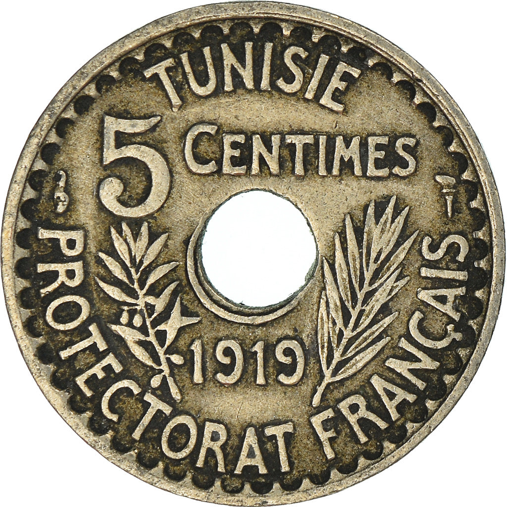 Moneta, Tunisia, 5 Centimes