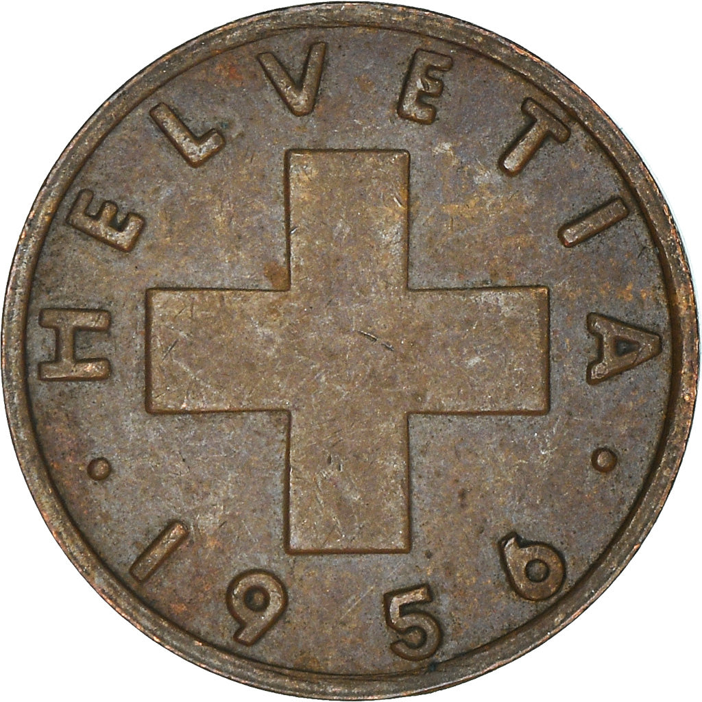 Monnaie, Suisse, Rappen, 1956