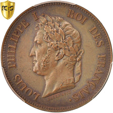 France, Louis-Philippe, Decime, 1840, Paris, PCGS, SP58, Copper, KM:E10