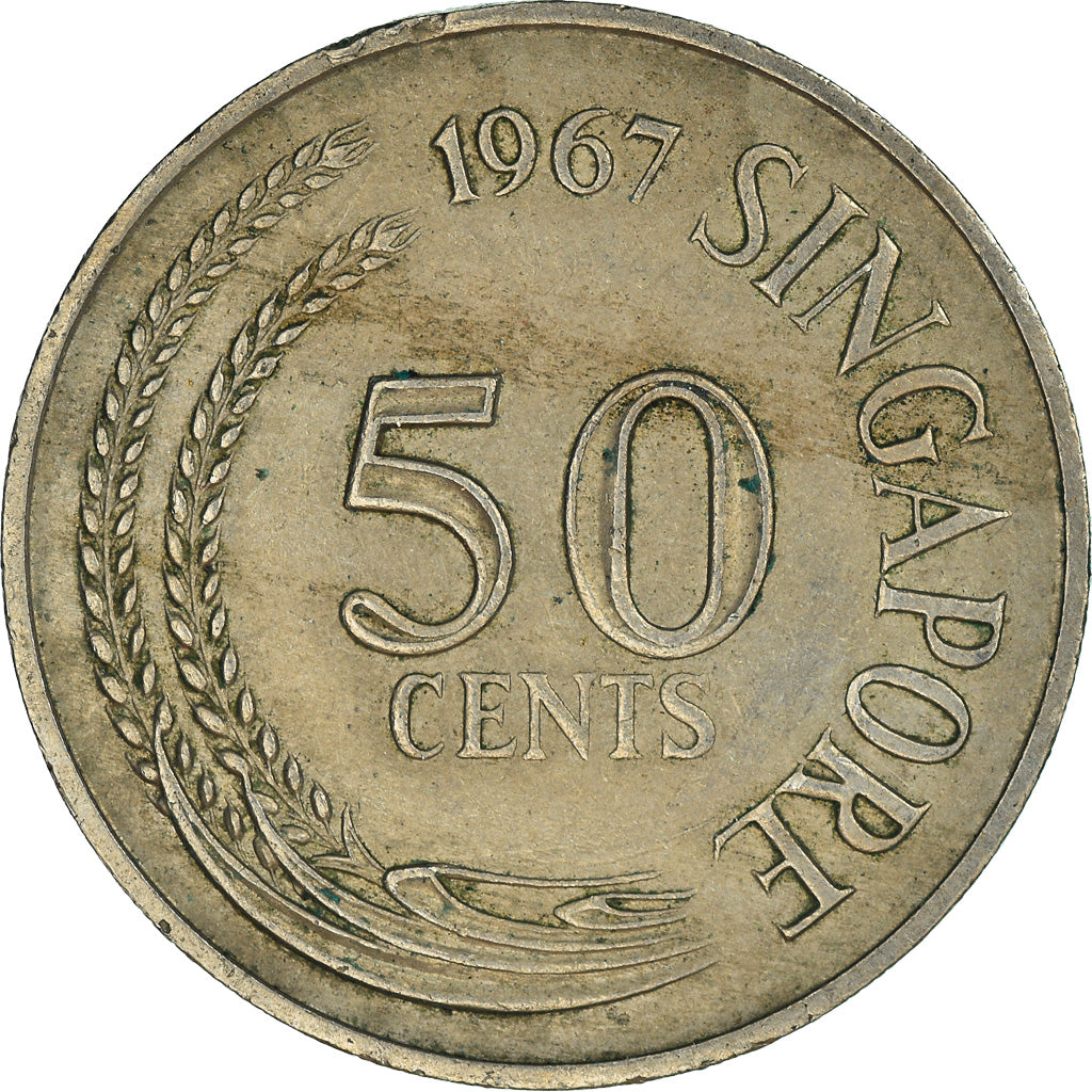 Moneda, Singapur, 50 Cents, 1967