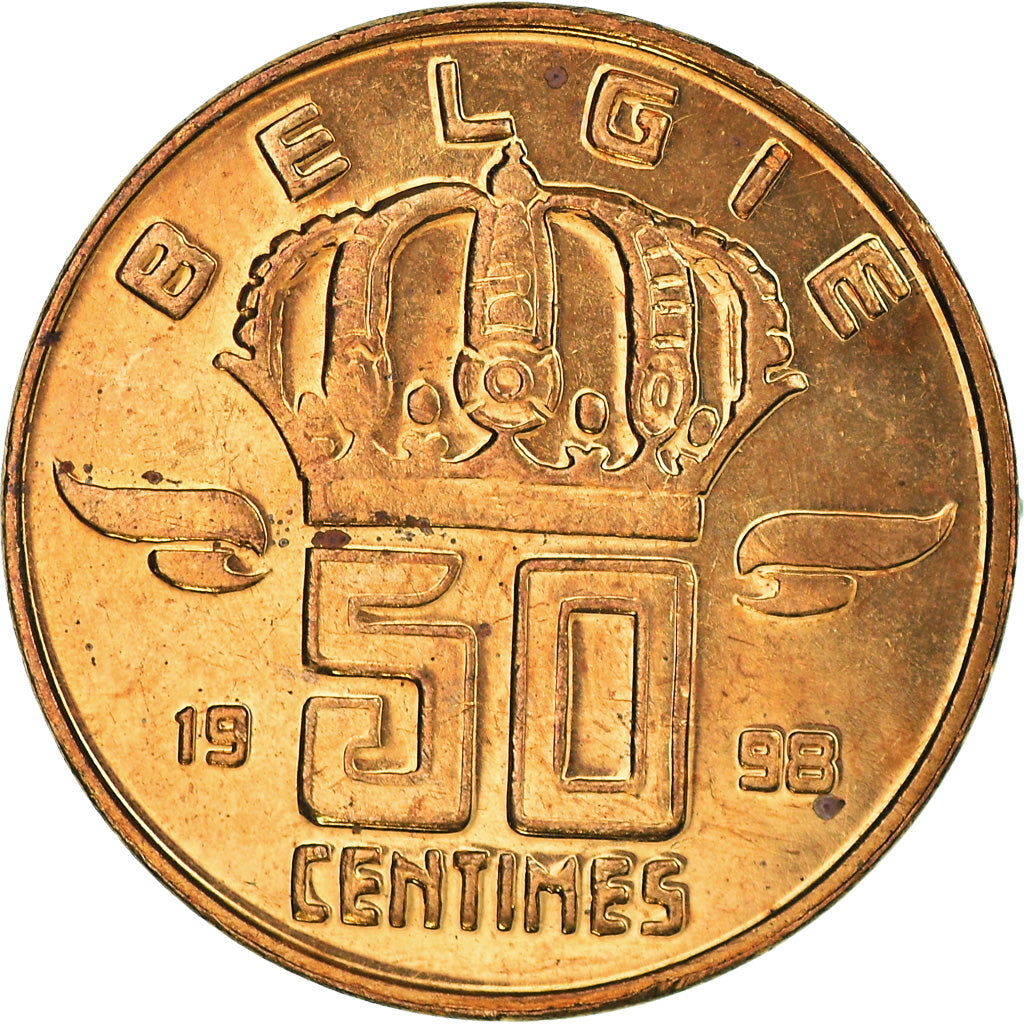 Moneta, Belgia, 50 Centimes, 1998