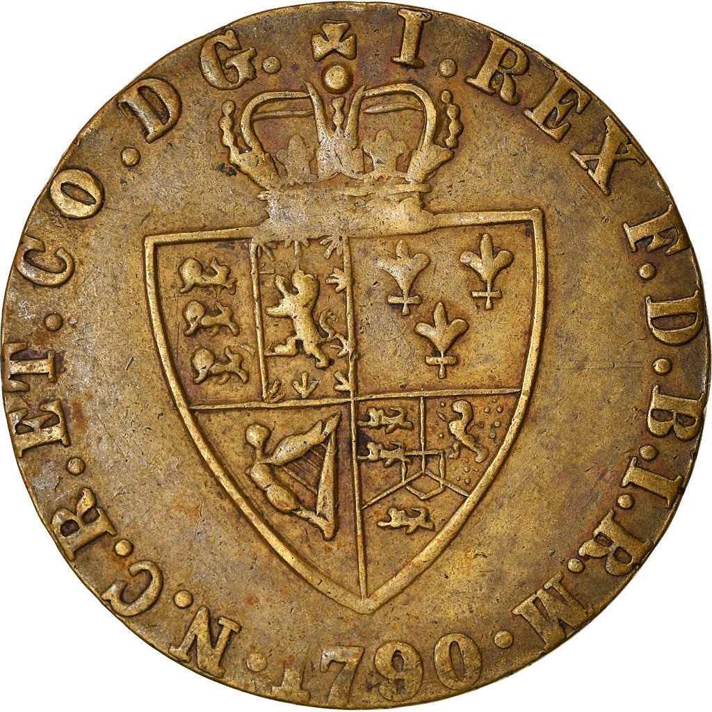 United Kingdom, Token, Georges IIII, History, 1790, EF(40-45), Brass