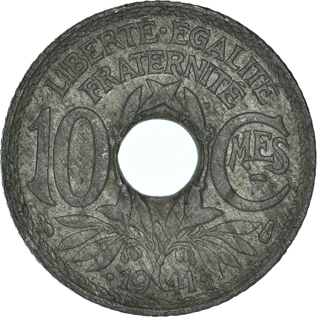 Coin, France, 10 Centimes, 1941