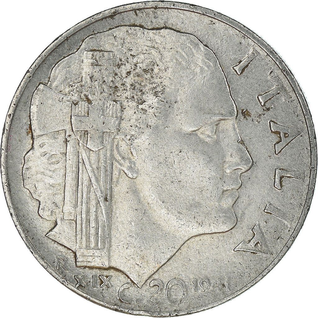 Moneta, Italia, 20 Centesimi, 1941